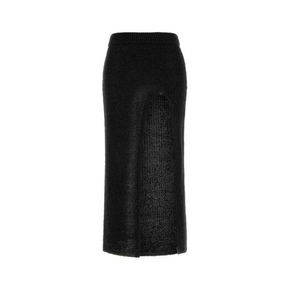 Alanui Women Slate Knit Island Memories Skirt